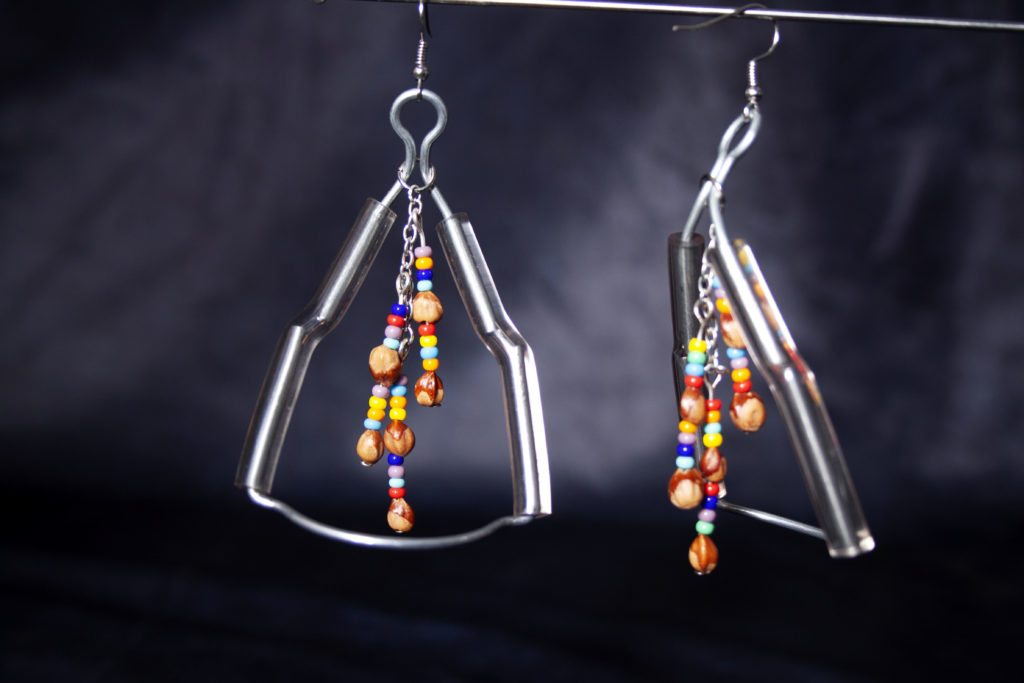 colorful dangly earrings