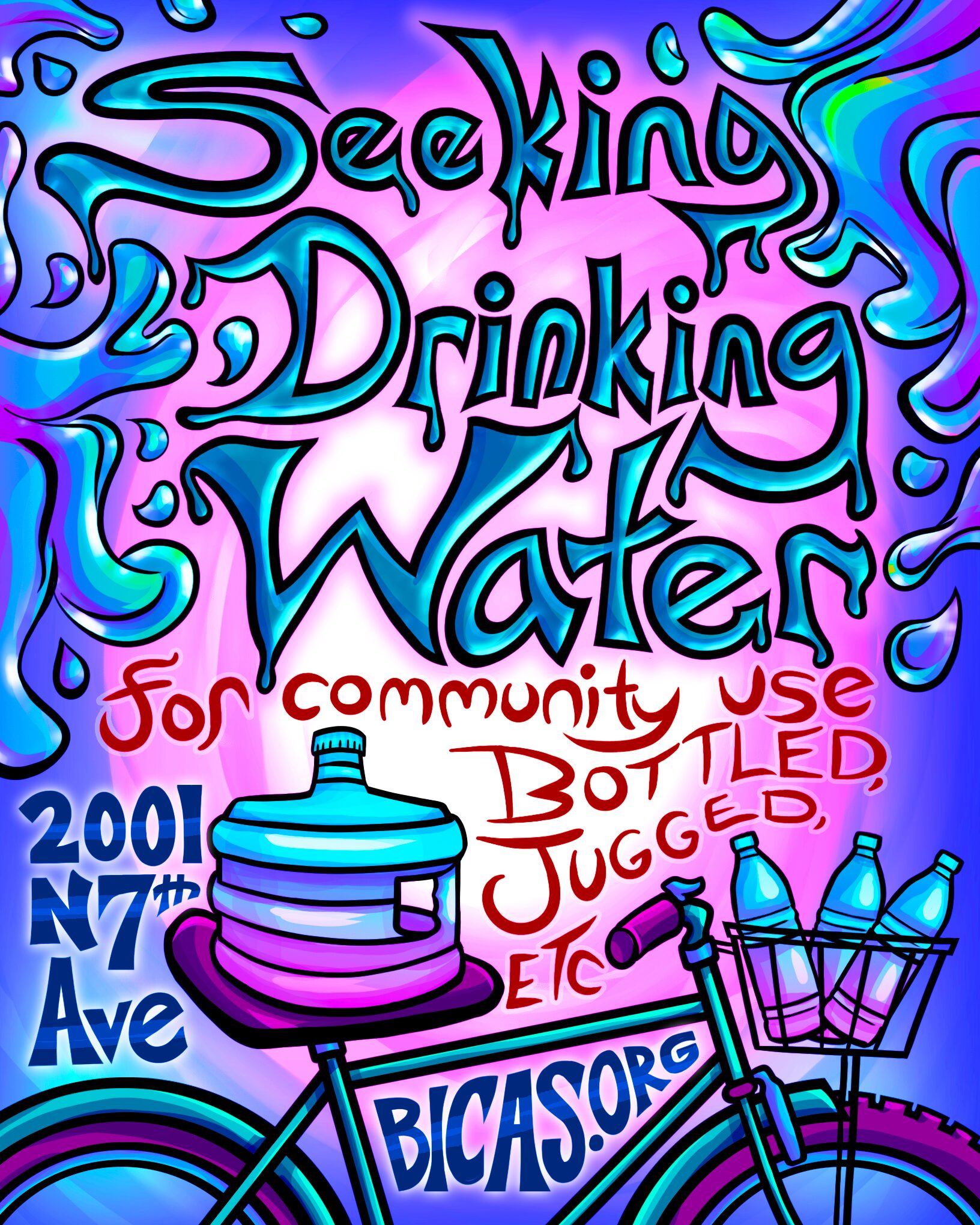 Seeking drinking water for community use Bottled, jugged, etc 2001 N 7th Ave
