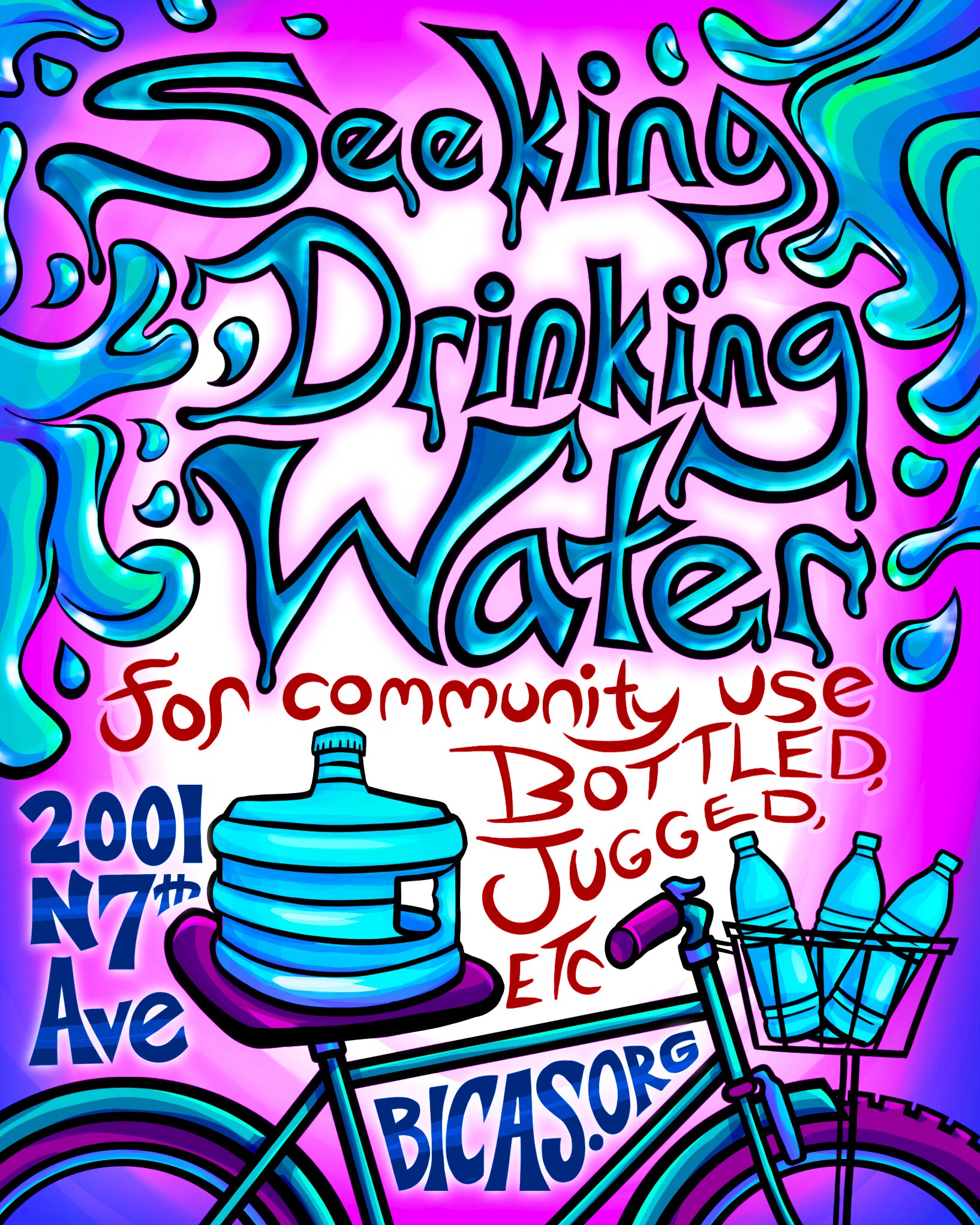 Seeking drinking water for community use Bottled, jugged, etc 2001 N 7th Ave