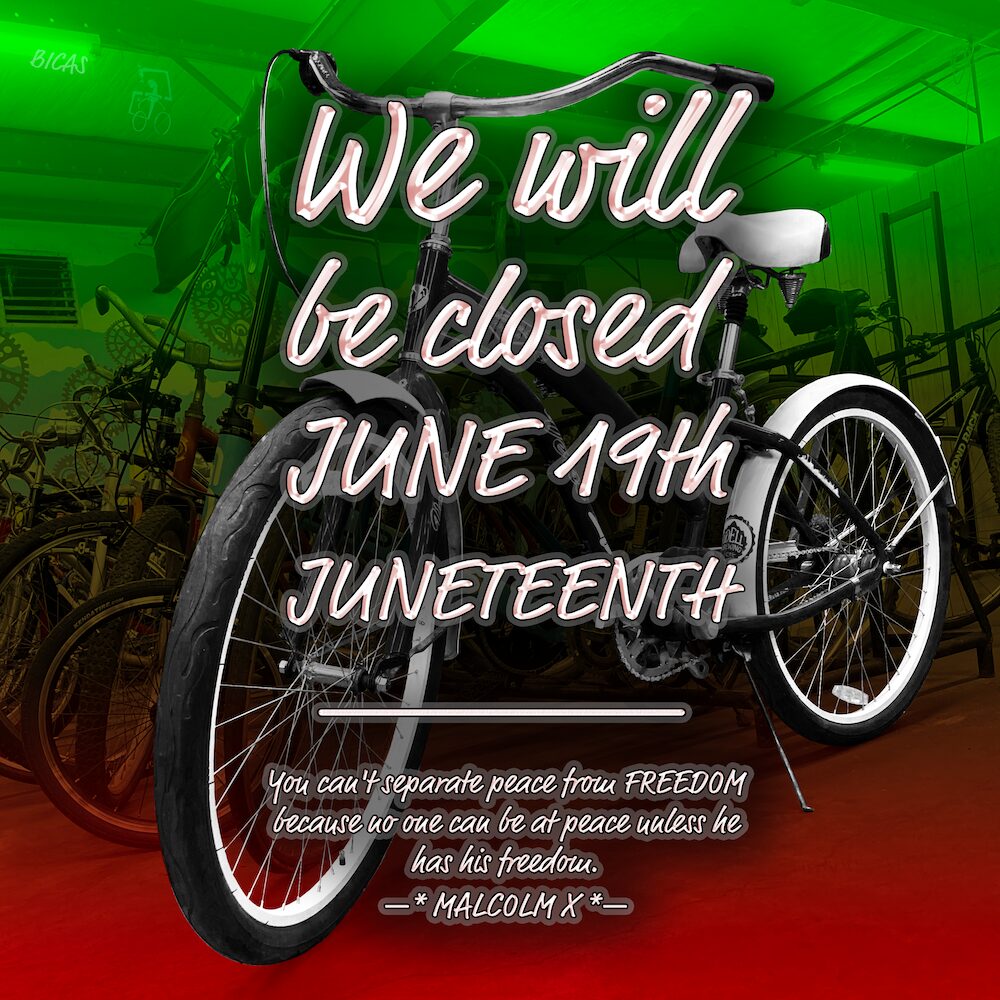 We will be closed June 19th Juneteenth. You can't separate peace from FREEDOM because no one can be at peace unless he has his freedom. —MALCOLM X —